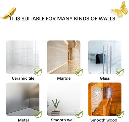 3D Luminous Butterfly Wall Stickers for Creative Home Decor - Smarsty