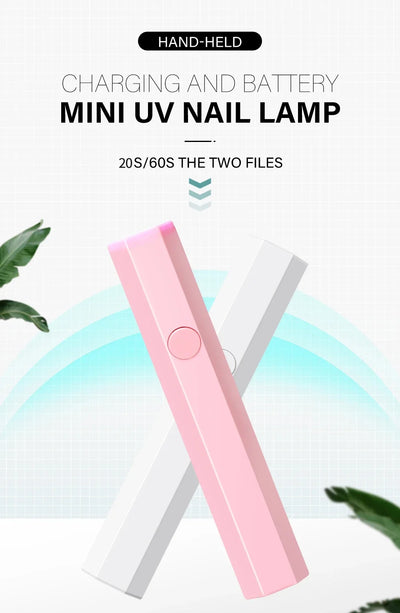Portable Mini Nail Lamp for Quick Dry Gel Polish - Smarsty