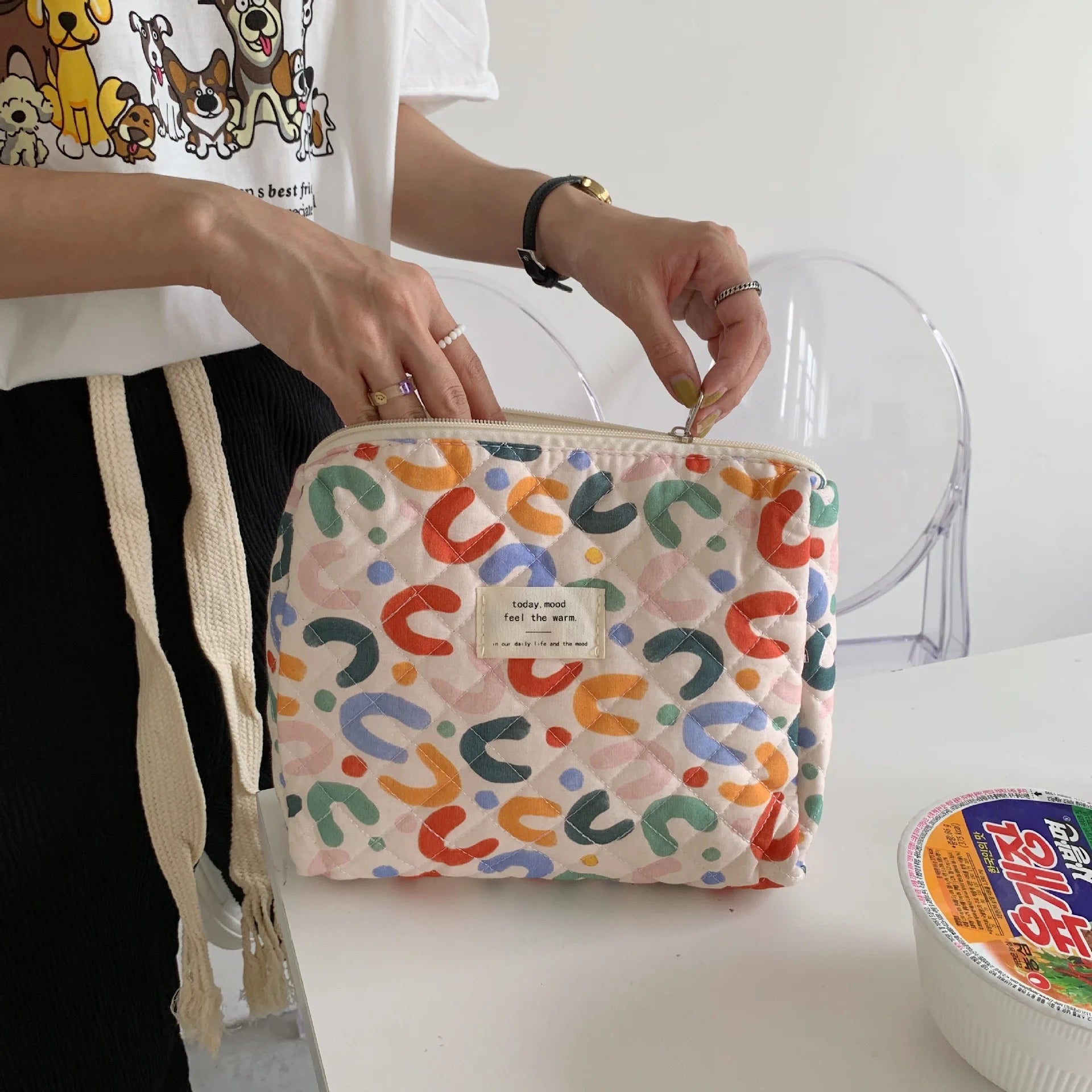 Large Capacity Women's Cosmetic Bags Cases Casual Ladies Small Storage Bag with Zipper Female Travel Clutch Bag Small Handbags - Smarsty