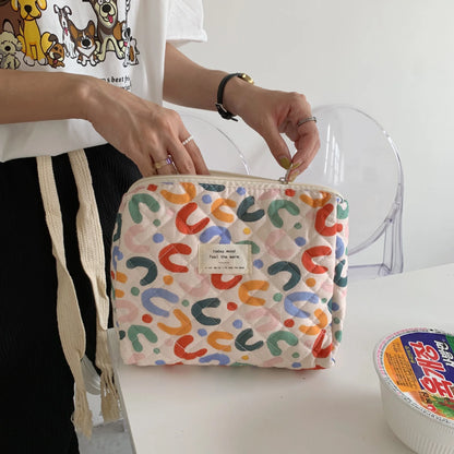 Large Capacity Women's Cosmetic Bags Cases Casual Ladies Small Storage Bag with Zipper Female Travel Clutch Bag Small Handbags - Smarsty