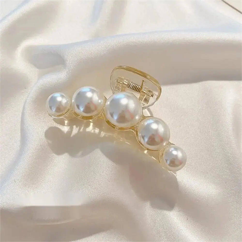 Large Pearl Grip Hair Clips for Elegant Styling - Smarsty