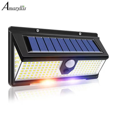 190LED Solar LED Wall Lamp with Motion Sensor and 4 Modes - Smarsty