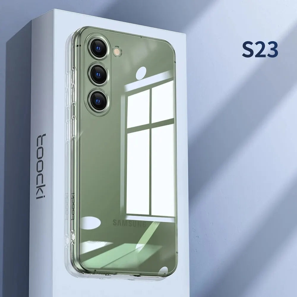 Clear TPU Phone Case For S21 S22 S23 S24 Dustproof - Smarsty