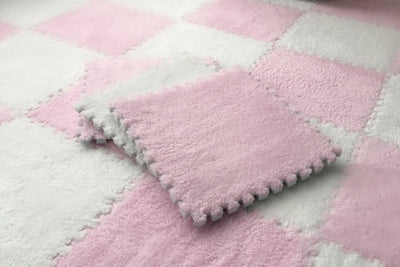 Soft Plush Children's Mat Baby Play Mat Baby Toys Eva Foam Puzzle Carpet In Children's Room Keep Warm Playmat 30*30*1CM by Smarsty