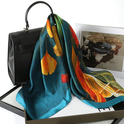 Luxury Silk Satin Scarf for Women with Sun Protection - Smarsty