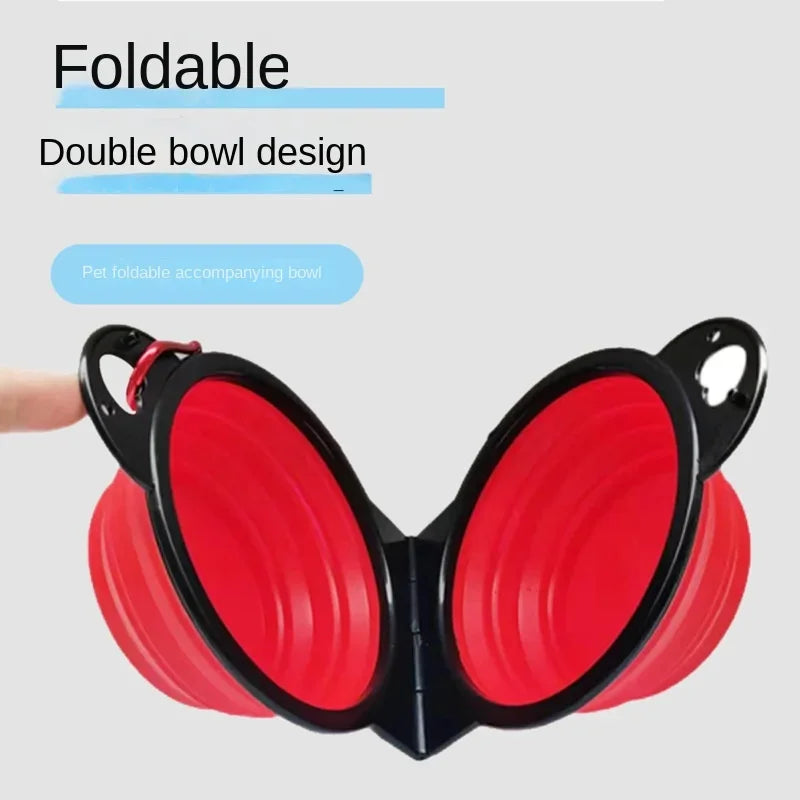 Foldable 2-in-1 Travel Bowl for Dogs and Cats - Smarsty