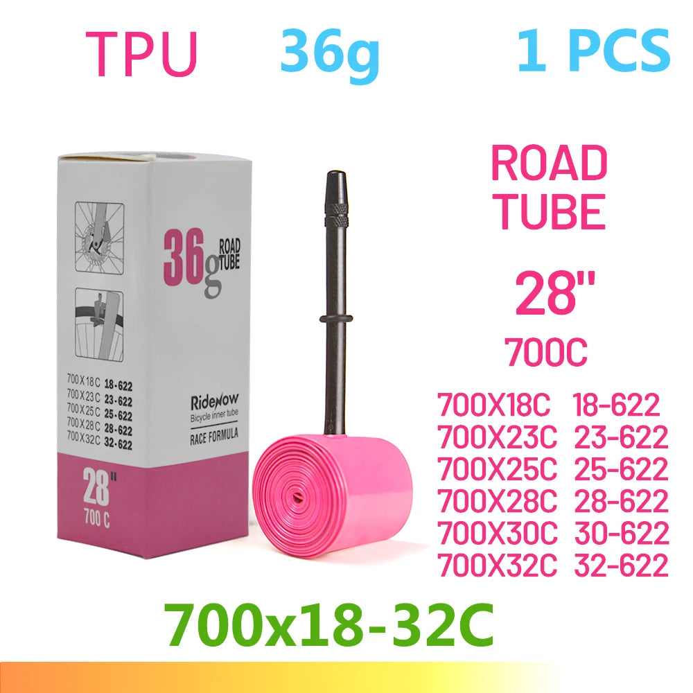 RideNow TPU Bike Inner Tube 700C 700x18 23 25 28 32 35 37 40 47C Road Bicycle Tire MTB Bike Camera 29x1.5 1.75 1.9 pneu aro - Smarsty