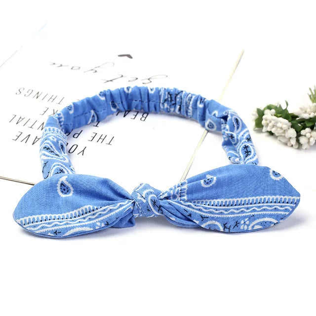 Boho Soft Elastic Headband For Women Vintage Cross Knot - Smarsty