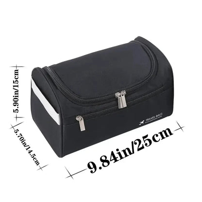Leather Toiletry Bag for Men Women Dopp Kit Mens Hanging Toiletry Bag Travel Toiletry Bag for Traveling Large Cosmetic Bag for T - Smarsty