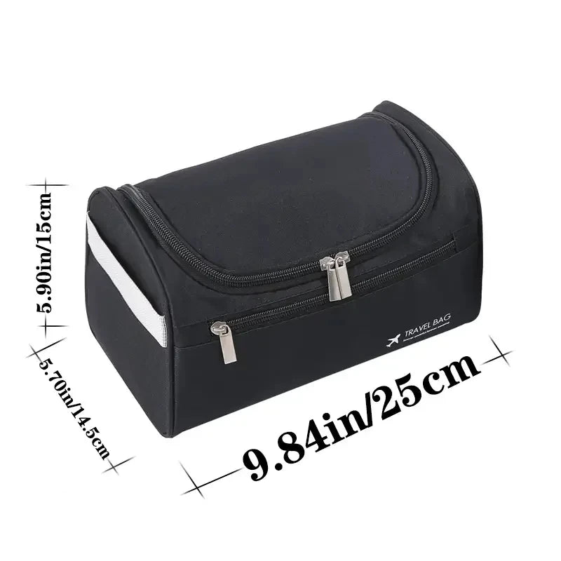 Leather Toiletry Bag for Men Women Dopp Kit Mens Hanging Toiletry Bag Travel Toiletry Bag for Traveling Large Cosmetic Bag for T - Smarsty