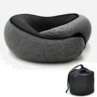 Memory Foam Travel Neck Pillow for Comfortable Support - Smarsty