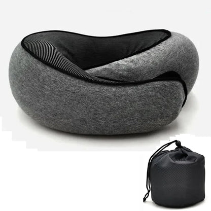 Memory Foam Travel Neck Pillow for Comfortable Support - Smarsty
