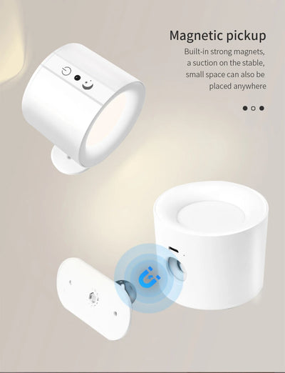 LED Wall Sconces with Touch Control and 360 Rotation - Smarsty