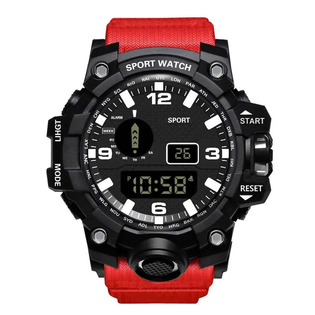 Men's LED Digital Sports Watch with Multifunction Features - Smarsty