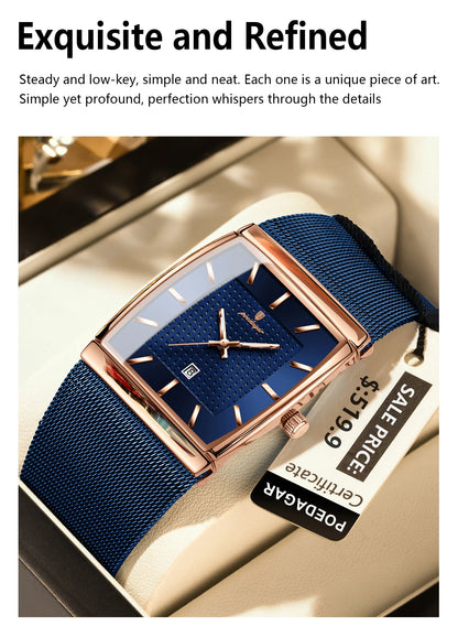 Men's Waterproof Quartz Watch with Luminous Date Feature - Smarsty
