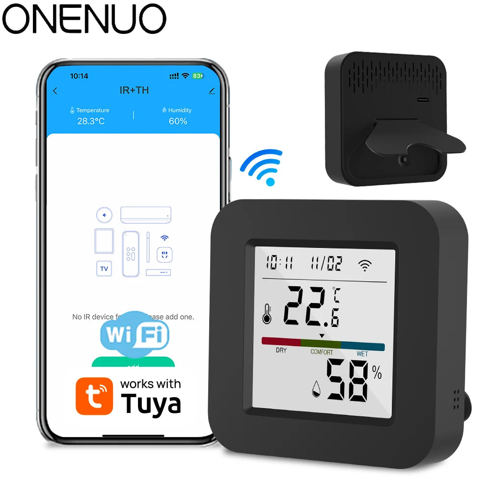 Tuya Smart Universal IR Remote With Temperature Sensor - Smarsty