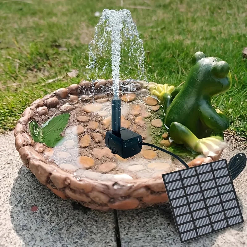 Solar Fountain Pump with Six Nozzles for Garden Decor - Smarsty