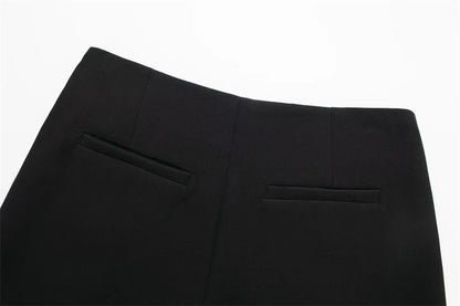 MUJER 2025 Black Mini Skirt Shorts Woman Fashion Asymmetric Skort For Women High Waist Short Skirts Woman Summer Casual Shorts - Smarsty