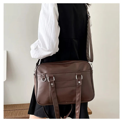 Japanese Style JK Bag Women PU Leather Crossbody Bag - Smarsty