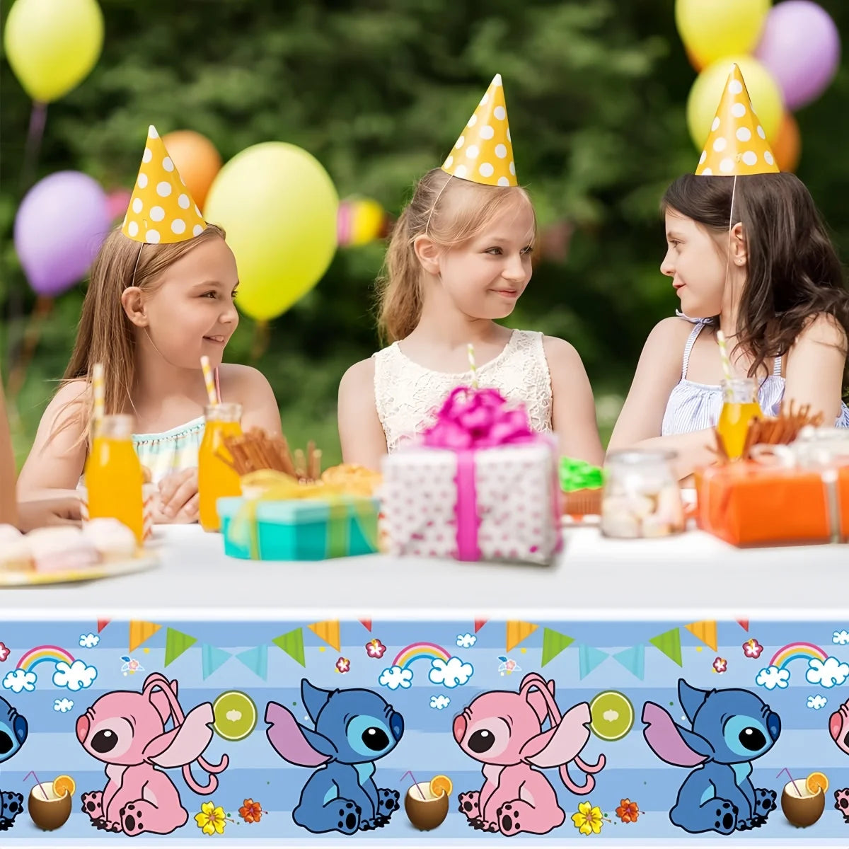Disney Lilo and Stitch Tablecloth for Kids Parties - Smarsty