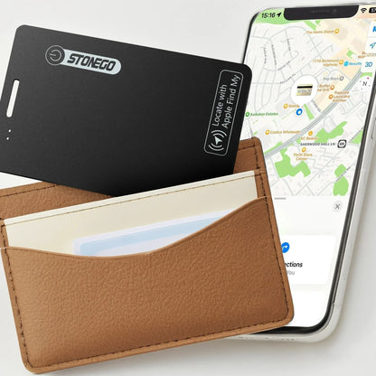 Ultra-Thin Bluetooth Wallet Tracker with Location Tracking - Smarsty