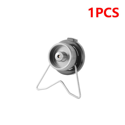 Camping Butane Adapter With Bracket Outdoor Portable Gas Tank Converter For Picnic Hiking Camping Equipment