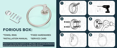 Modern Stainless Steel Towel Ring for Easy Storage - Smarsty