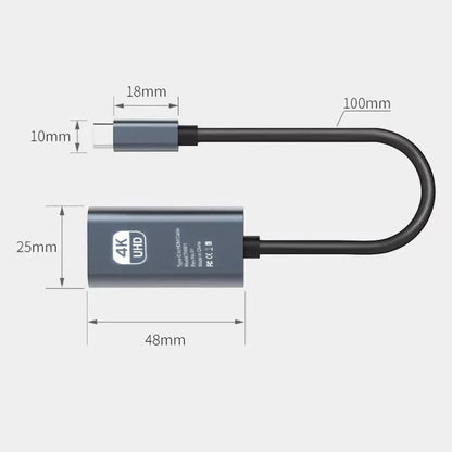 4K Type C to HDMI Adapter with USB 3.1 Performance - Smarsty