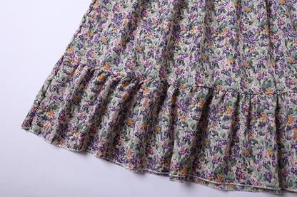 Summer Pleated Women Chiffon Dresses Casual Beach Holiday Short Sleeve Square Collar Woman Midi Dress Bohemian Mujer Vestidos - Smarsty