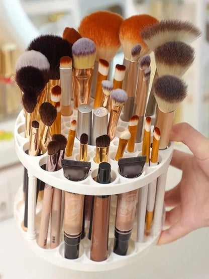 Makeup Brush Storage Rack with Compartment Design - Smarsty