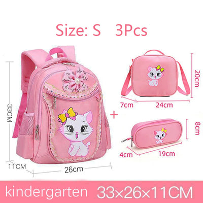 Cute Cat Printed Kids Backpack Waterproof School Bag - Smarsty