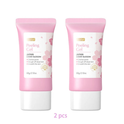 Sakura Face Deep Cleaning Exfoliating Gel Skin Care Whitening Moisturizer Repair Facial Scrub Skin Care 60g - Smarsty