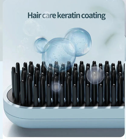 Portable Wireless Hair Straightener with Negative Ion Technology - Smarsty