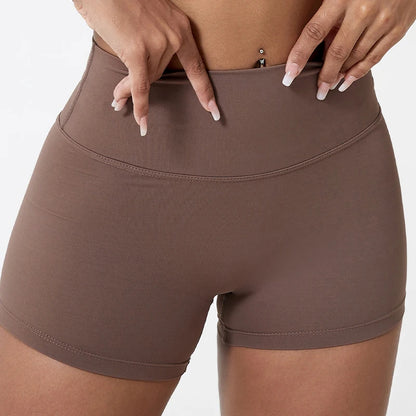 Hearuisavy Running Sports Shorts Women Buttock Lift Gym Leggings Women Cycling Slim Fit Workout Shorts High Waist Yoga Shorts - Smarsty