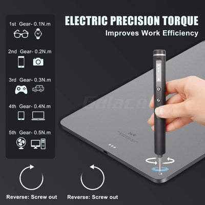 49 in 1 Electric Screwdriver Set 5 Torque Settings Precision Power Tool Magnetic Screw Driver Bits for iPhone Glasses Watch PC