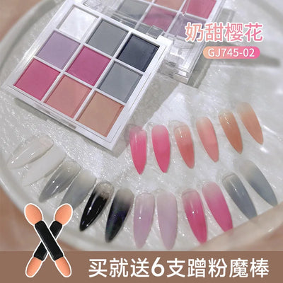 9 Colors Shimmer Nail Powder for Stunning Manicure - Smarsty