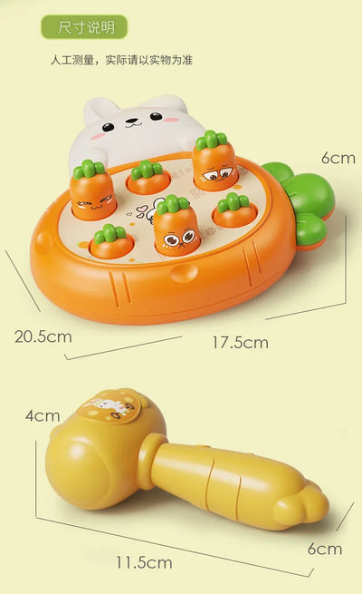 Cartoon Montessori Baby Toys Toddler Educational Birthday Gift Animal Theme Knocking Game Parent Child Board Hammering Game - Smarsty