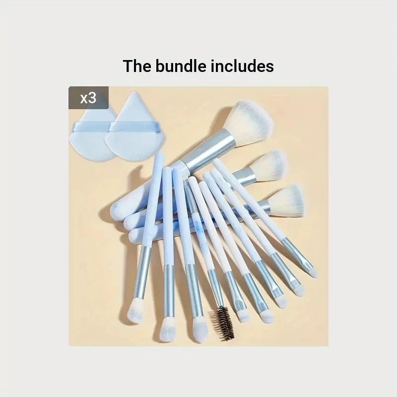 12PCS Ultra Soft Makeup Brush Set for Beginners - Smarsty