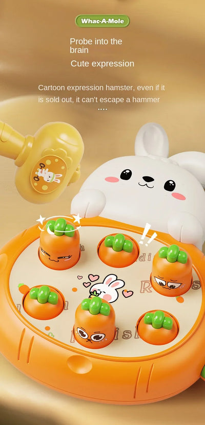 Cartoon Montessori Baby Toys Toddler Educational Birthday Gift Animal Theme Knocking Game Parent Child Board Hammering Game - Smarsty