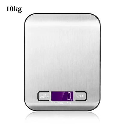 Digital Kitchen Scale with LCD Display and USB Charging - Smarsty