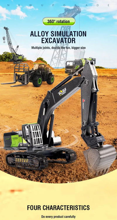1/50 Model Car Bulldozer Truck Excavator Crane Forklift Construction Engineering Vehicle Toys for Boys Children Educational Toys by Smarsty