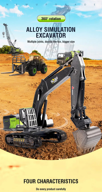 1/50 Model Car Bulldozer Truck Excavator Crane Forklift Construction Engineering Vehicle Toys for Boys Children Educational Toys by Smarsty