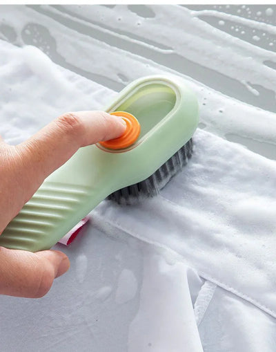 1/2/4PCS Shoe Washing Machine Bag with Liquid Shoe Brush Set Durable Laundry Shoe Bag and Soft Bristle Clean Brush for All Shoes - Smarsty