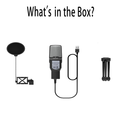 USB Condenser Microphone with RGB Lighting for Streaming - Smarsty