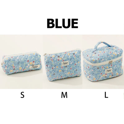 1pcs Cute Quilted Cotton Makeup Bag Women Zipper Cosmetic Organizer Cloth Handbag Box Shape Portable Toiletry Case for Girls - Smarsty