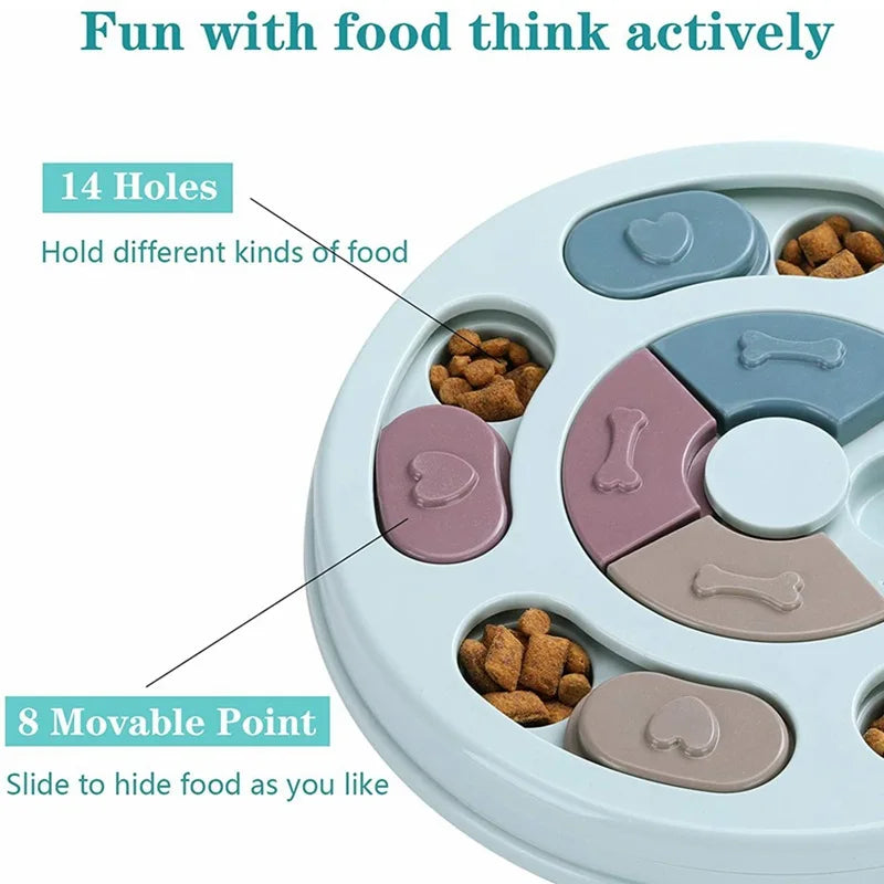 Interactive Dog Food Hiding Bowl for Boredom Relief - Smarsty