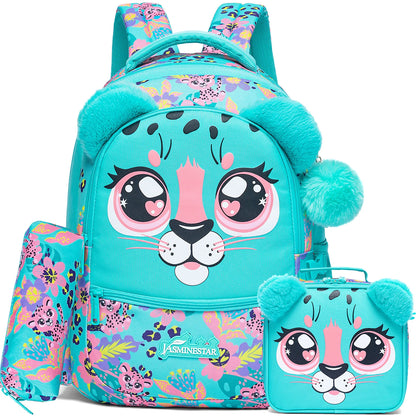Girls School Backpack Set With Lunch Box And Pencil Case - Smarsty