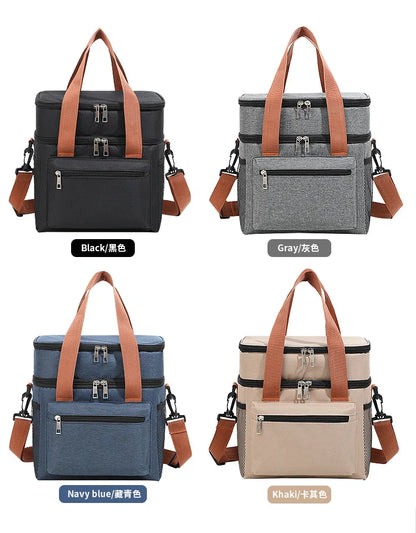 Insulated Cooler Lunch Bag Tote For Women Men Travel - Smarsty