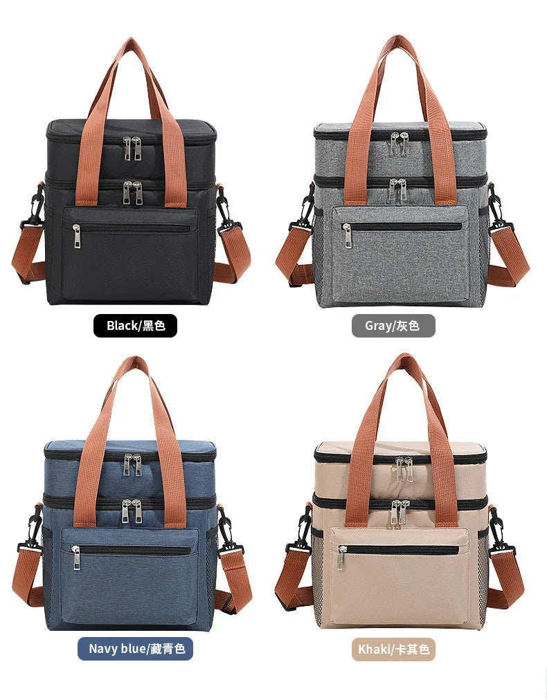 Insulated Cooler Lunch Bag Tote For Women Men Travel - Smarsty