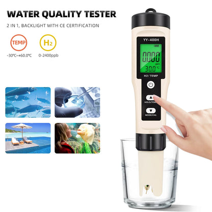 4 in 1 Water Quality Tester with Temperature and PH Calibration - Smarsty